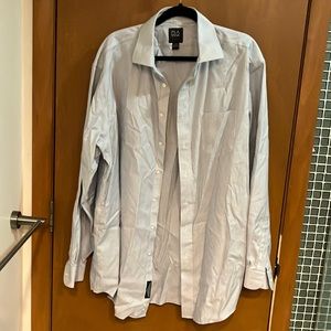 17.5-36 Jos A Bank Travelers Collection striped button down